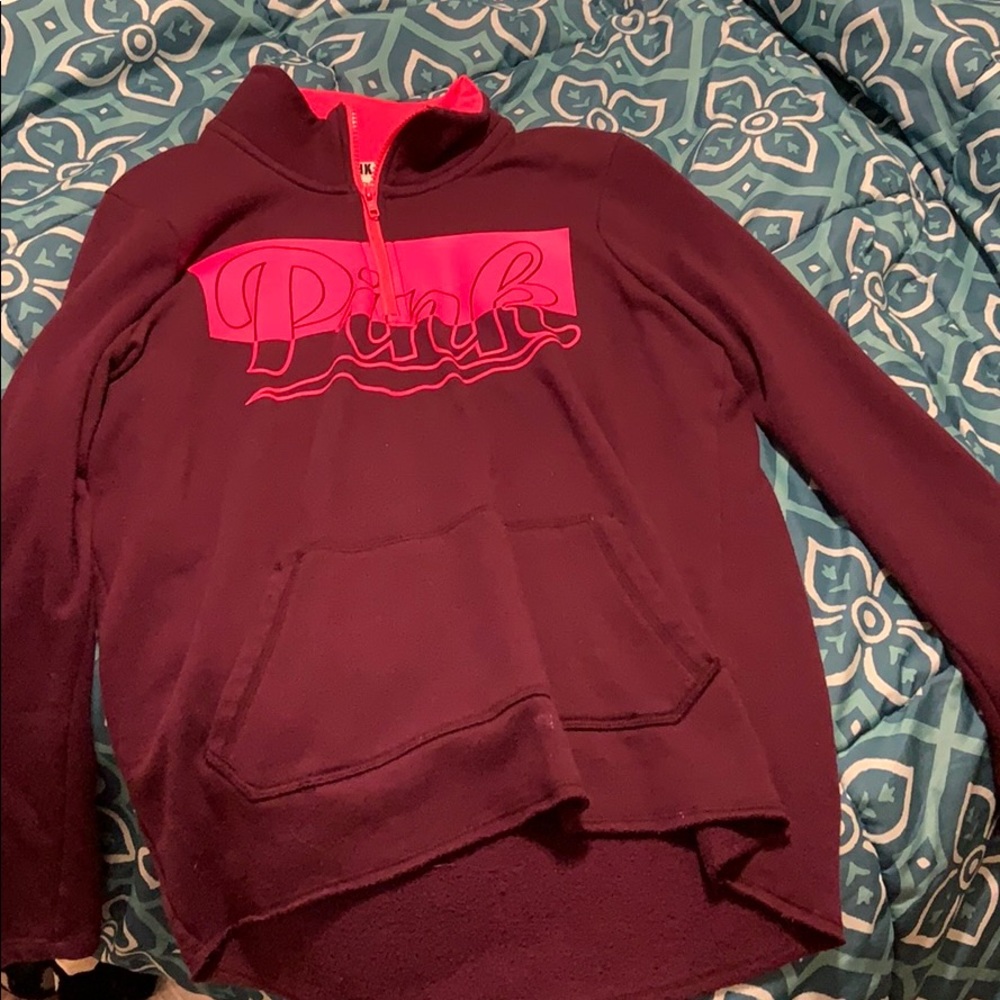 Quarter zip up PINK shirt